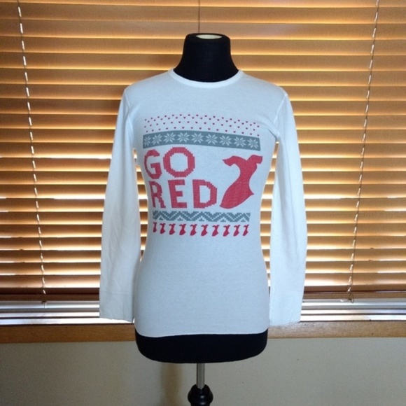 Go Red For Women Shirt Top Size XS American Heart Association White - Picture 3 of 8